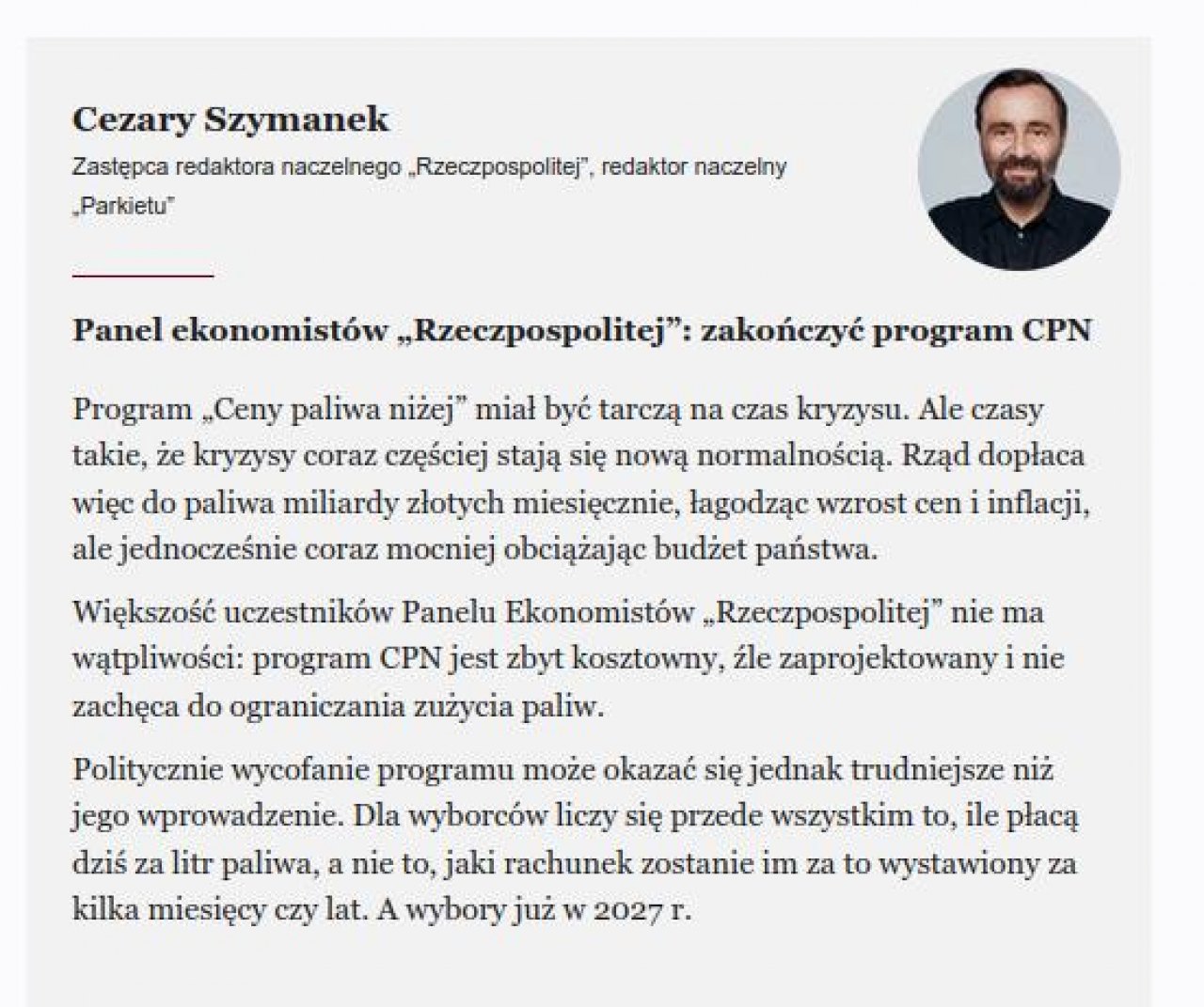 CPN musi odejść a wybory za pasem. Zagryź tynkiem.